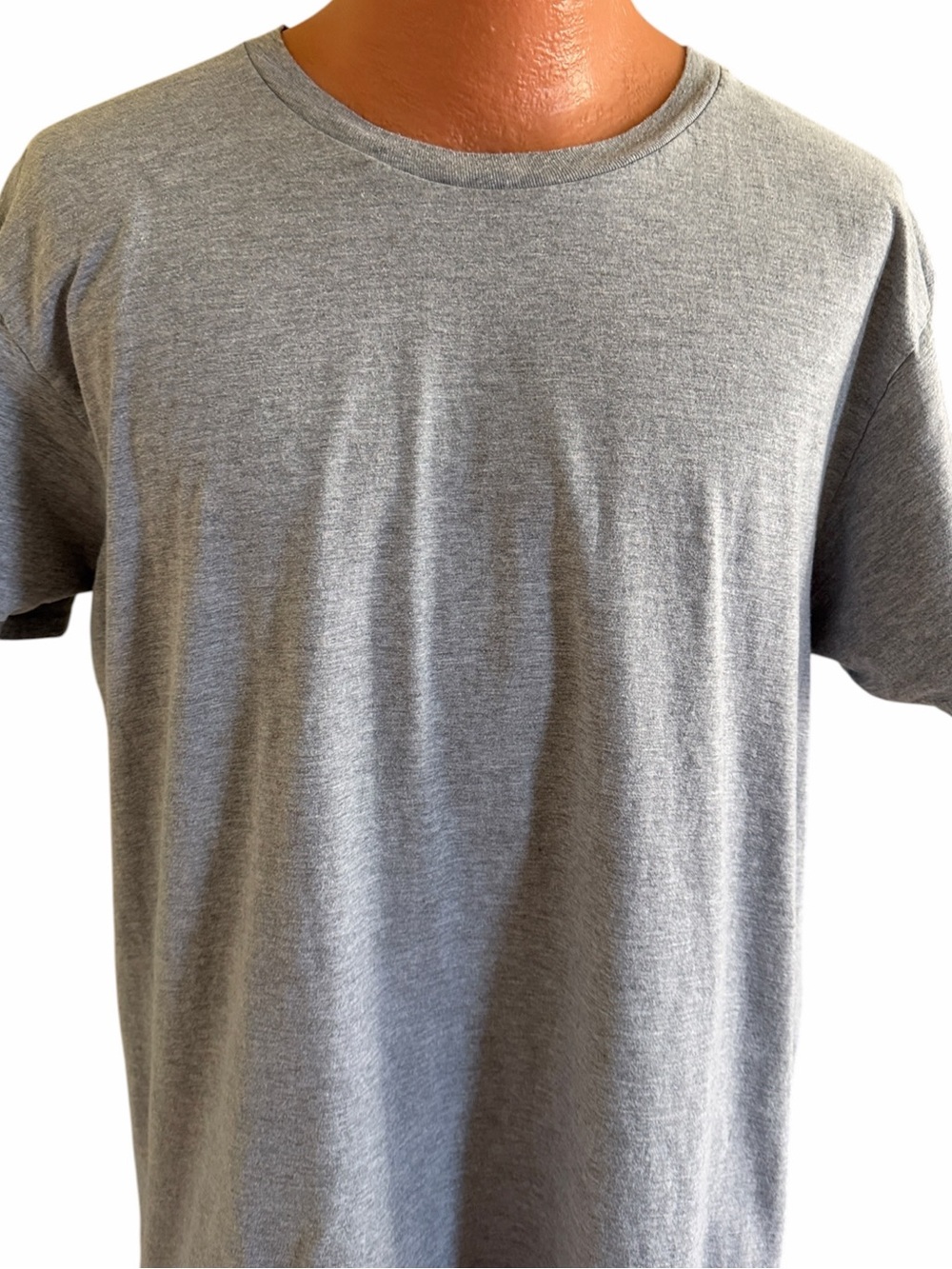 MEN’S GILDAN HEATHER GREY CREWNECK T-SHIRT Size XL